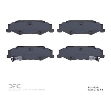 Dynamic Friction Co DFC 3000 Ceramic Brake Pads - 1310-0732-00